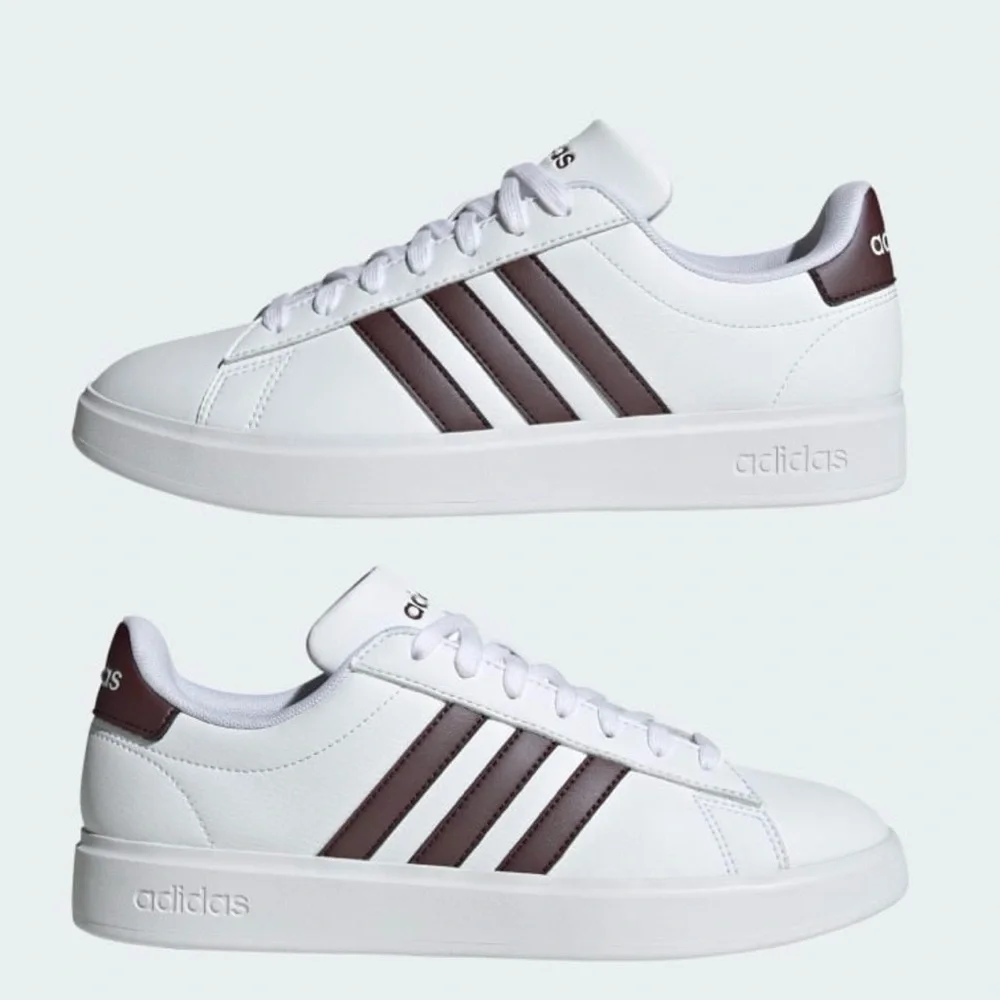 Adidas Grand Court 2.0 shoes NWT white & brown women’s 8
